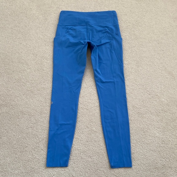 Lululemon Blue High Waisted Fast and Free Leggings - Picture 6 of 12